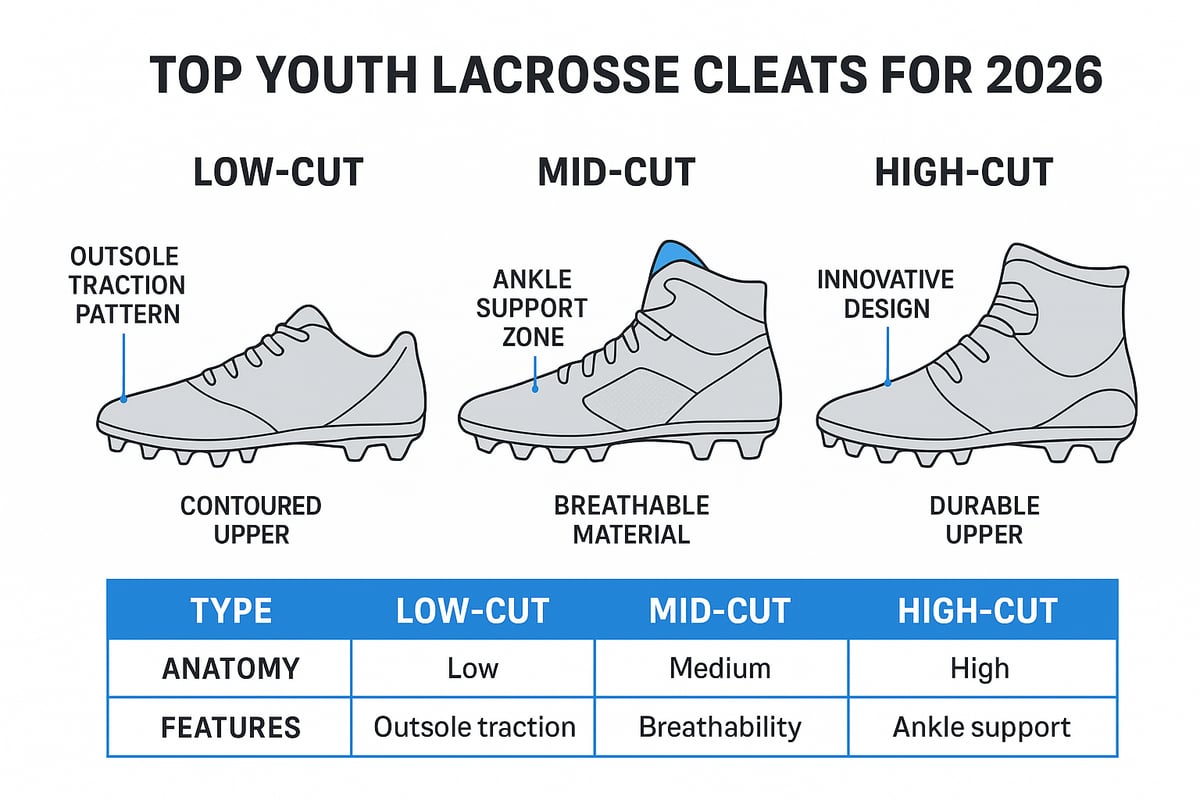Top Youth Lacrosse Cleats for 2026: Reviews & Comparisons