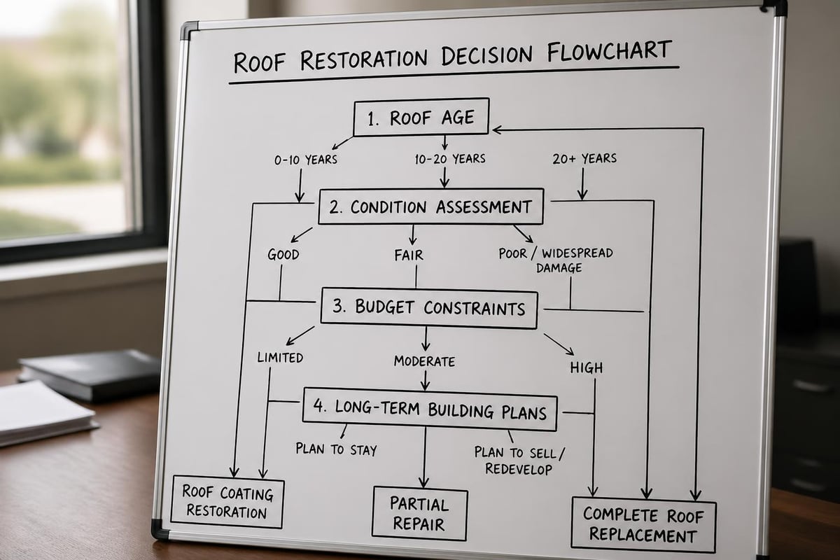 Roof restoration decision process