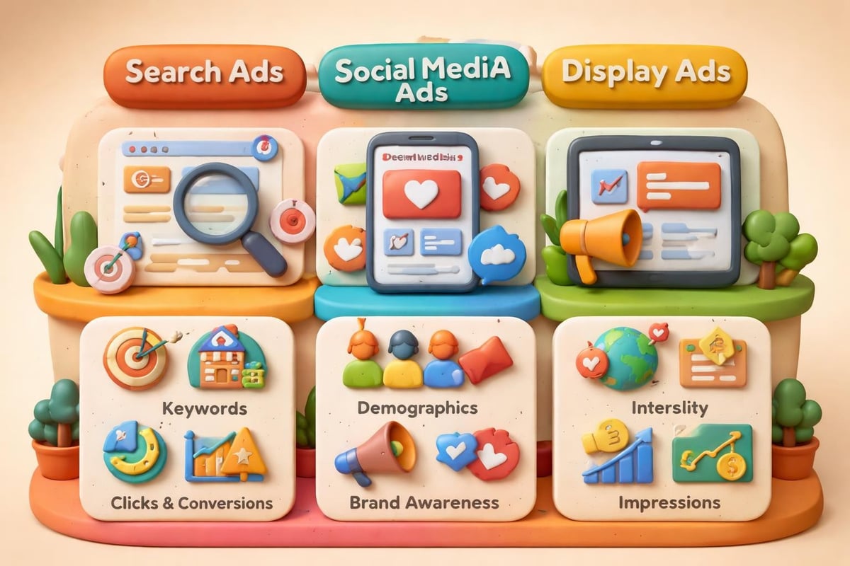 Digital Ad Strategy for Small Business Growth 2 Digital ad types comparison