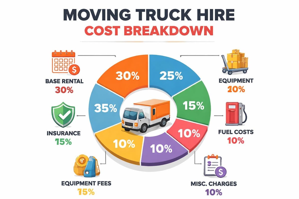 Moving truck rental fee breakdown