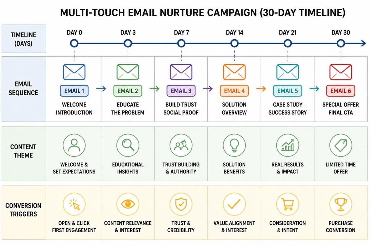 Email nurture sequence timeline