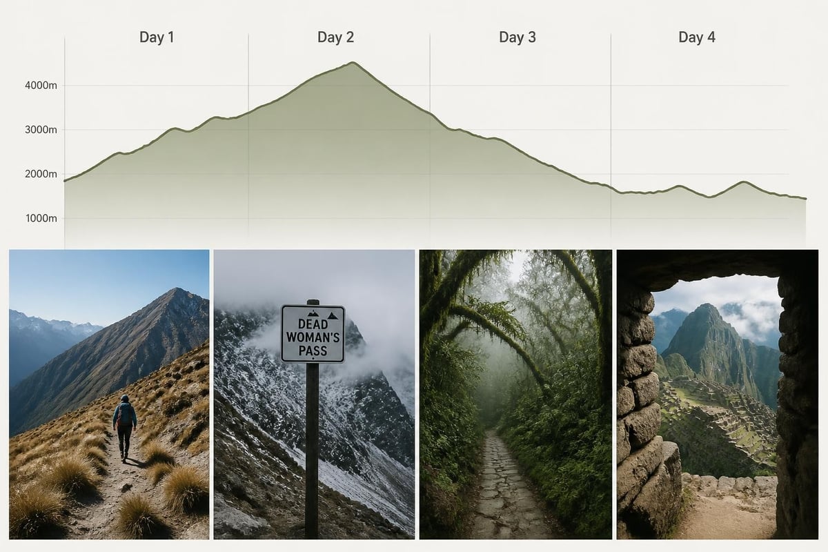 Inca Trail elevation profile
