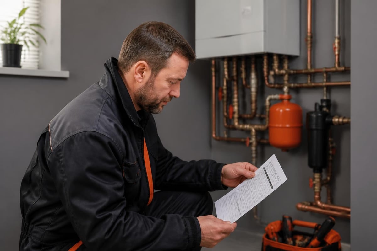 Verifying plumber credentials