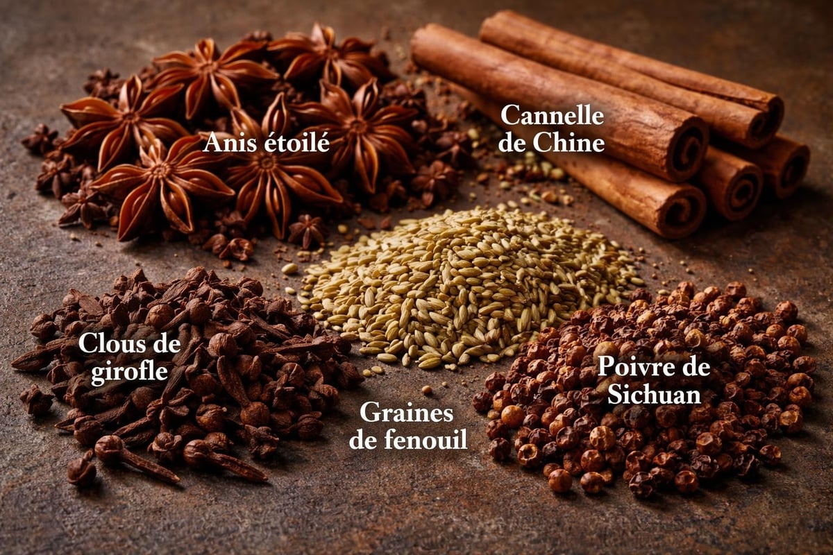 Composition du mélange 5 épices