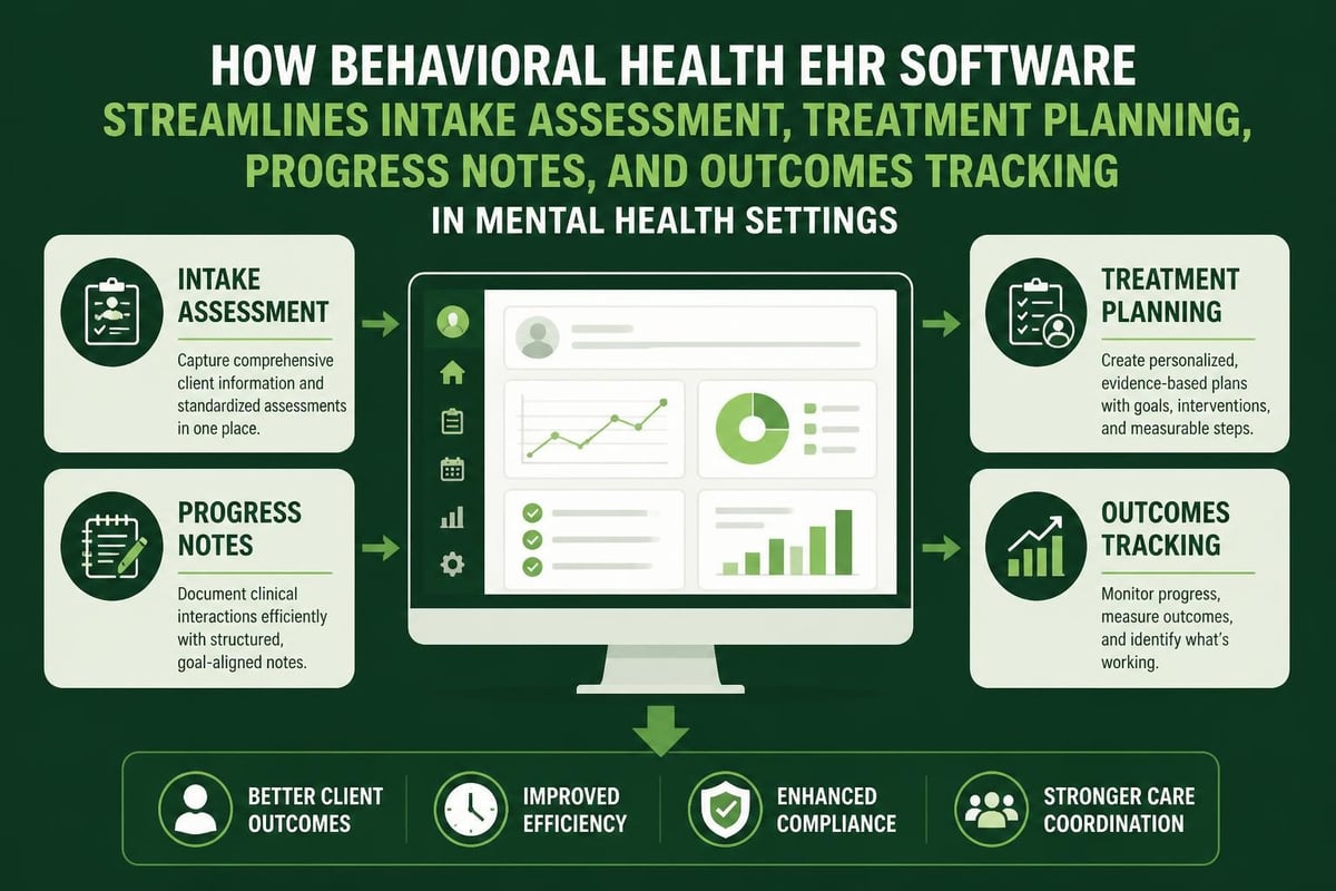 Clinical workflow in behavioral health EHR