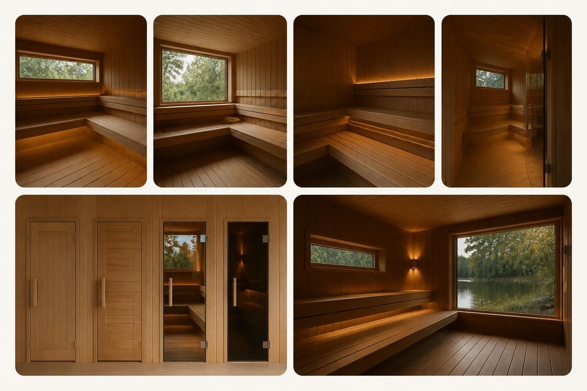 Traditional sauna customization options