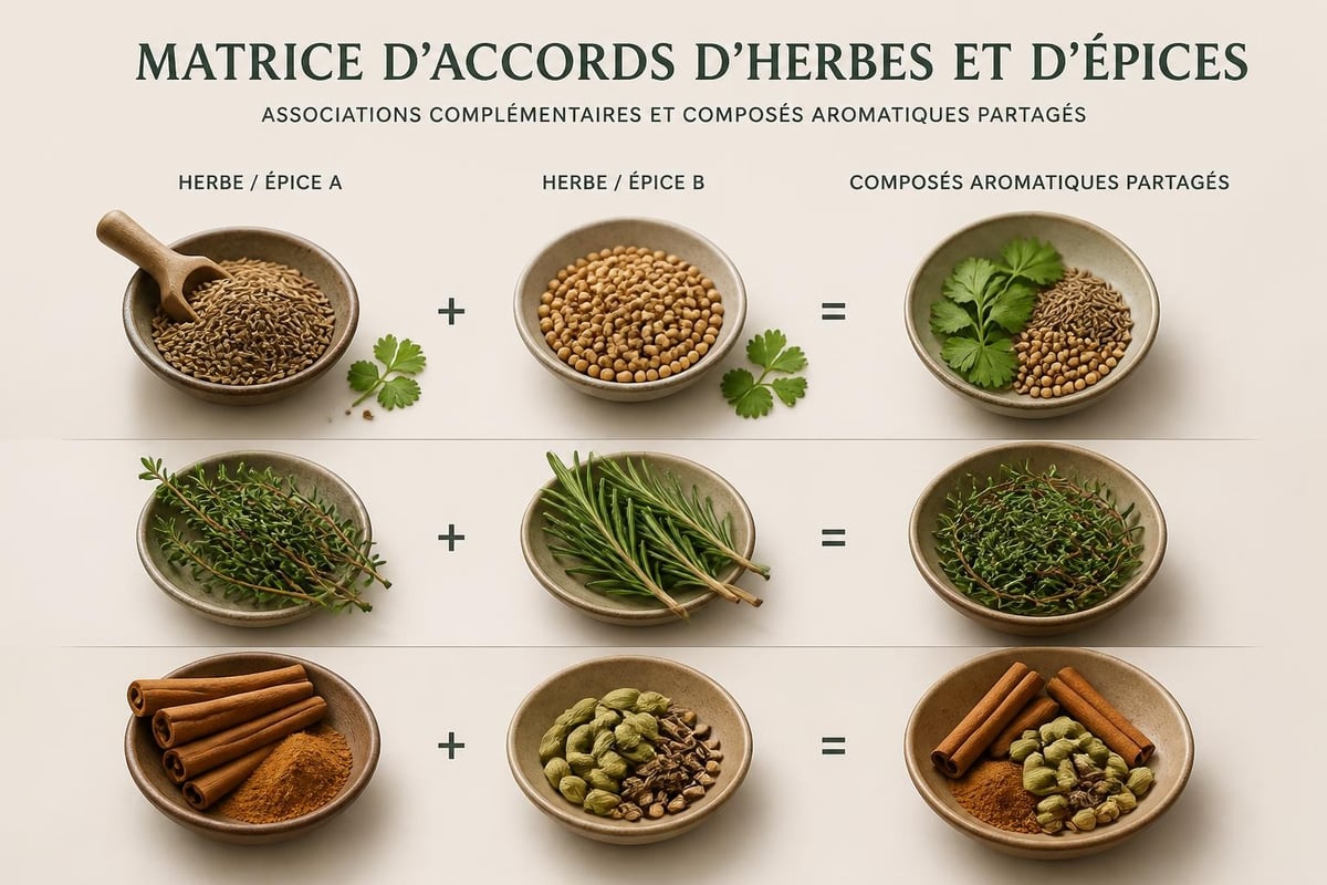Synergies entre herbes et épices