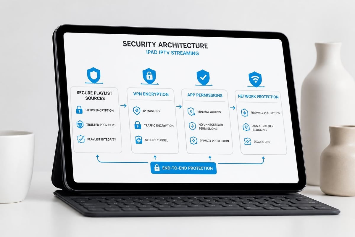 IPTV security layers diagram