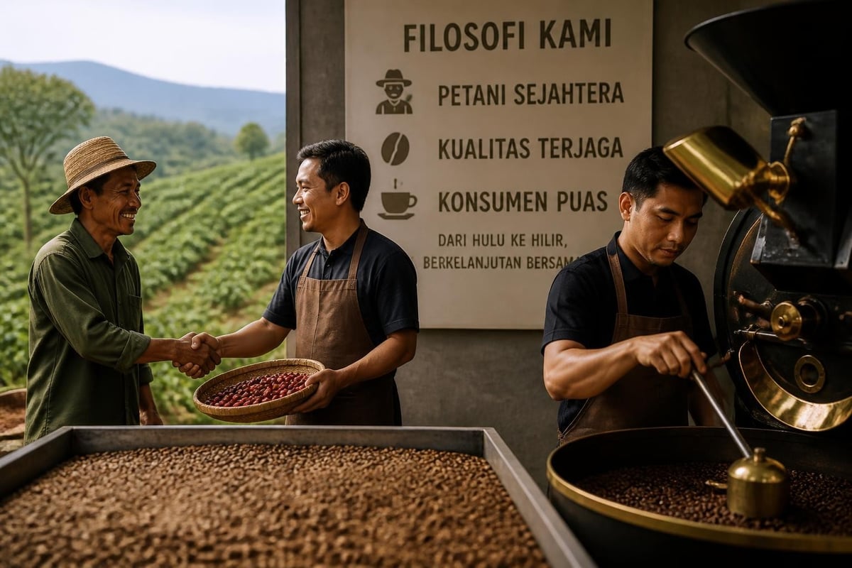 Makmur Jaya Coffee roasting philosophy