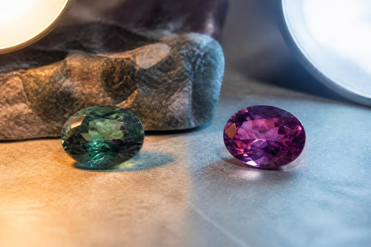 Alexandrite color change mechanism