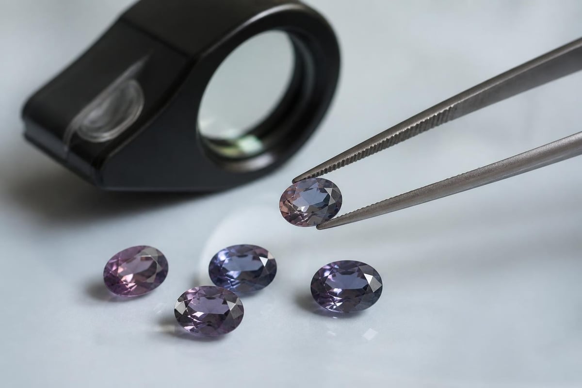 Natural versus synthetic alexandrite