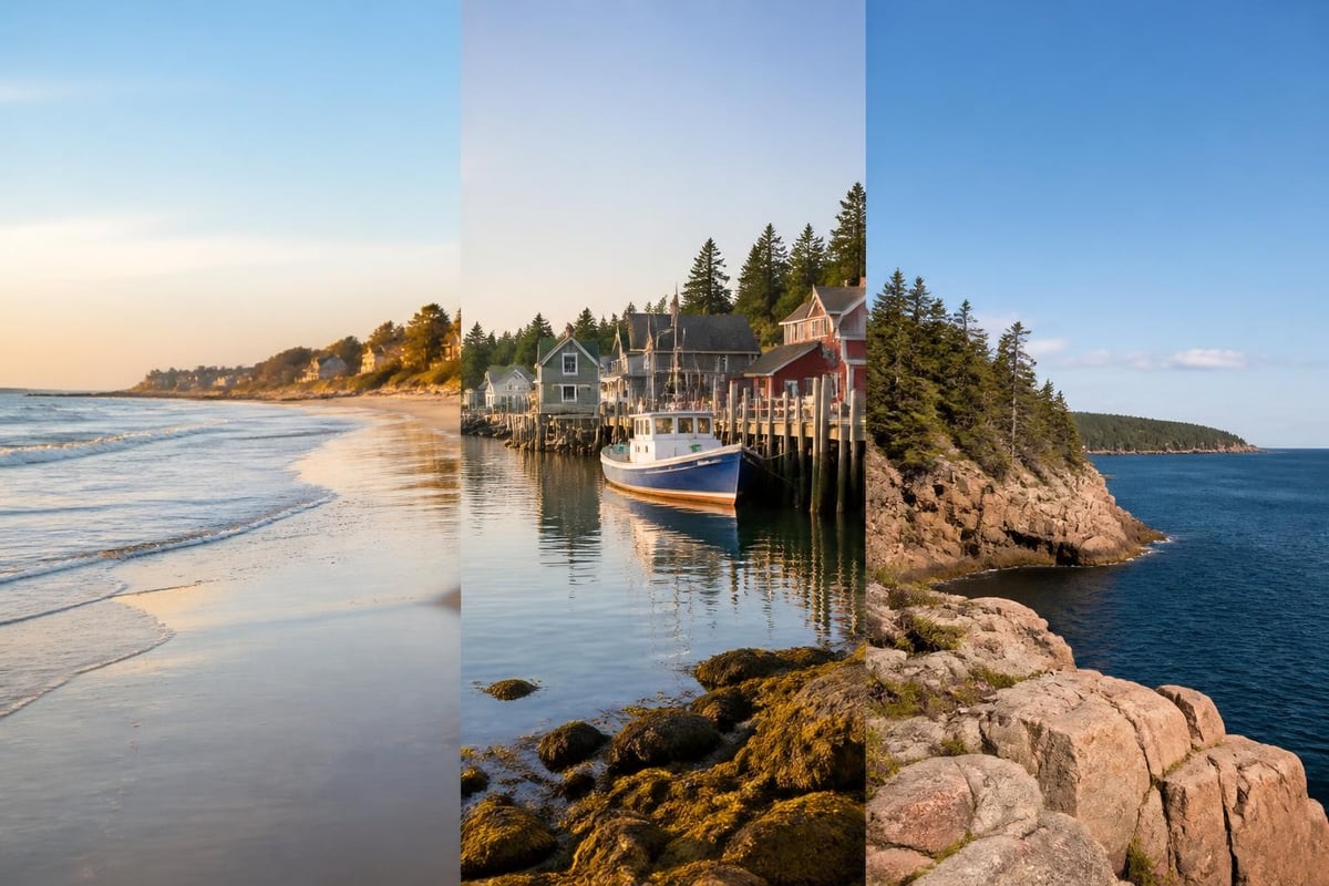 Maine coastal regions