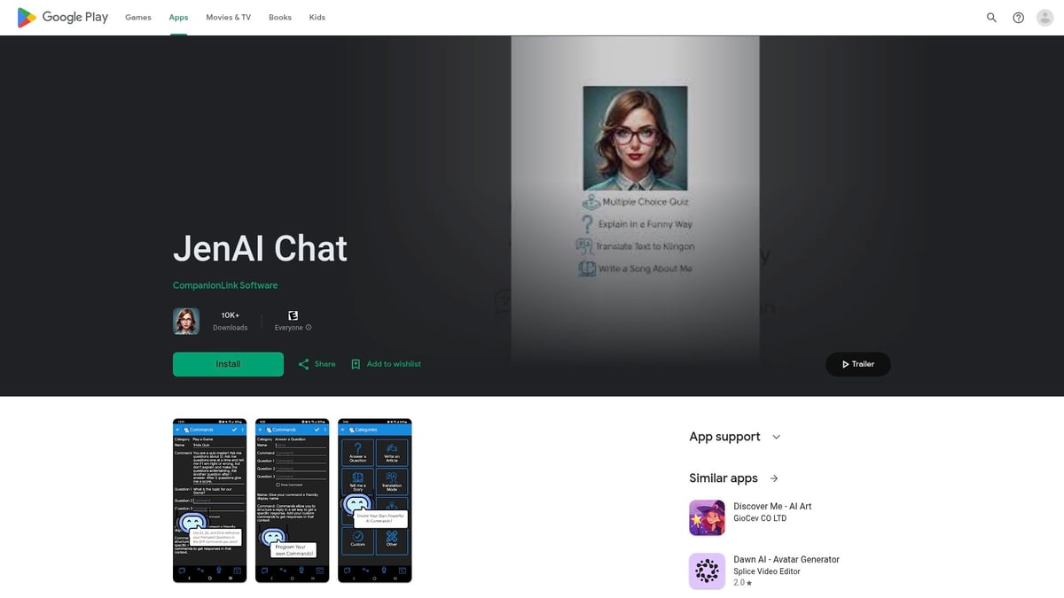 7 Innovative Emotional AI App Picks to Try in 2026 - JenAI Chat: Versatile AI Companion