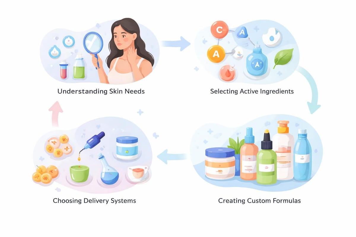 Custom cosmetic formulation process