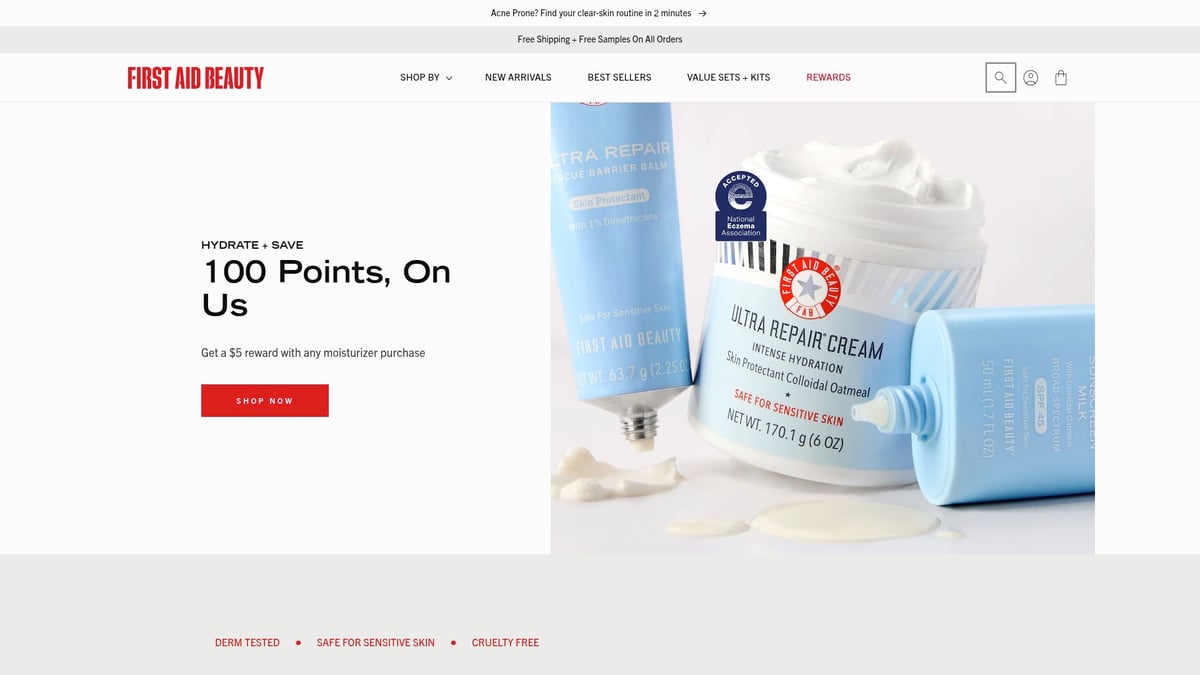 9 Essential Best Cruelty Free Moisturiser Picks for 2025 - First Aid Beauty Ultra Repair Cream