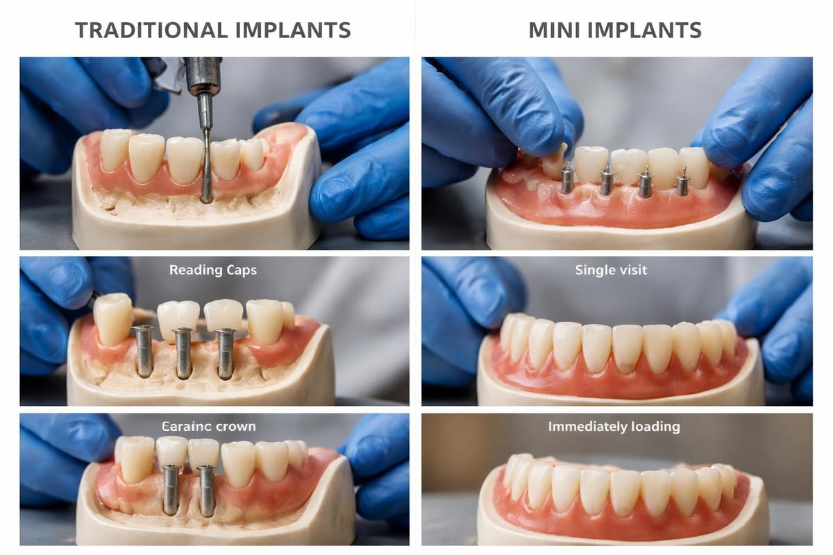 Dental implant placement procedure steps