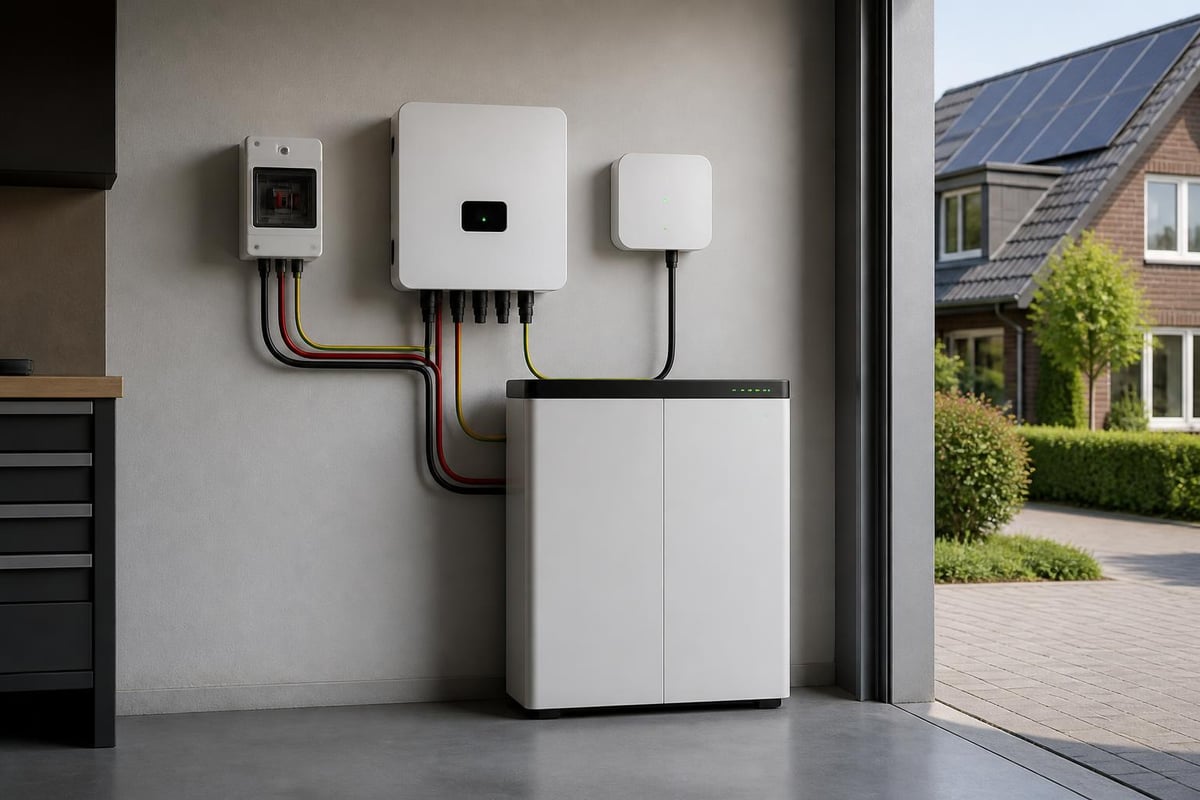 Thuisbatterij systeemcomponenten