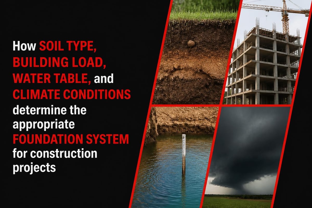 Foundation selection factors
