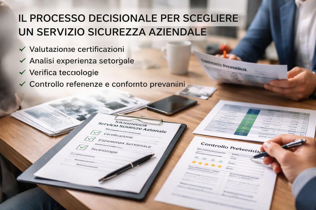 Processo di selezione servizio sicurezza