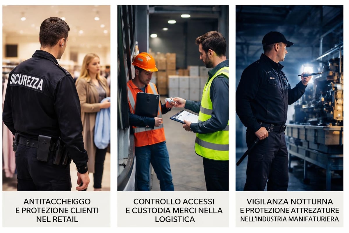 Applicazioni servizio sicurezza per settore