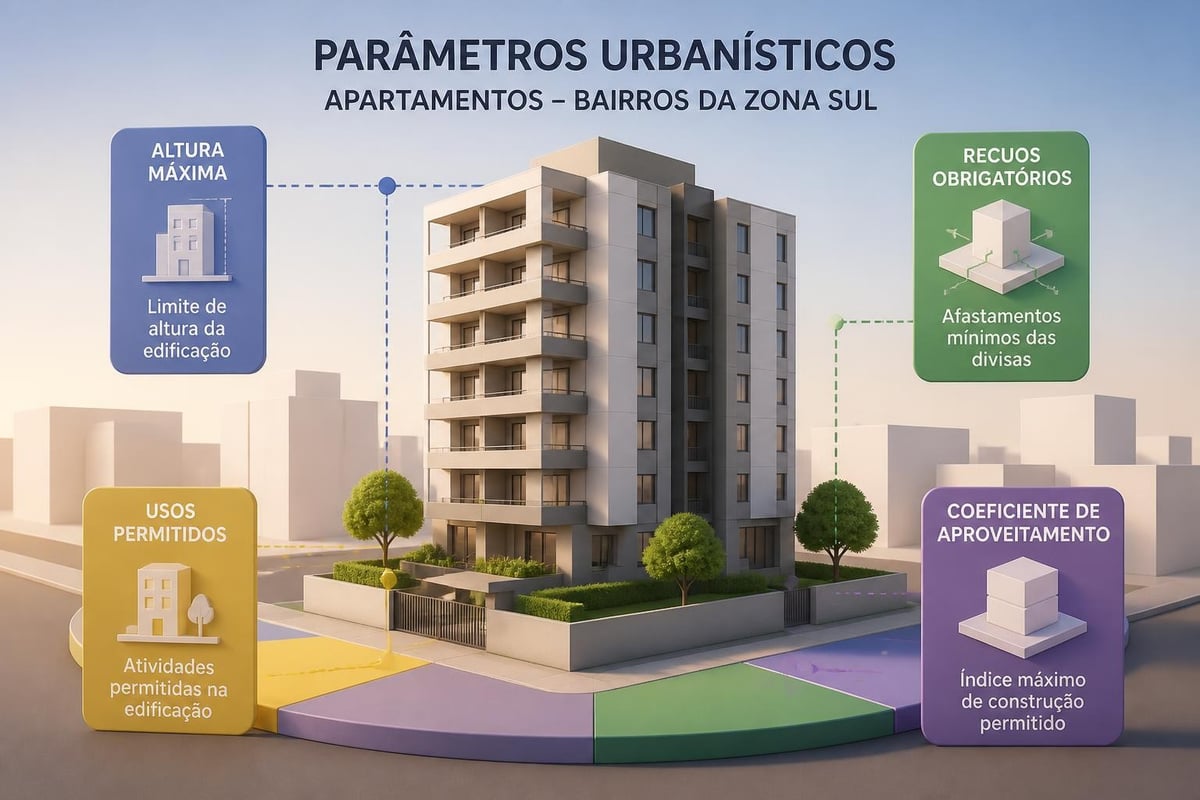 Regulamentações urbanísticas para apartamentos na Zona Sul