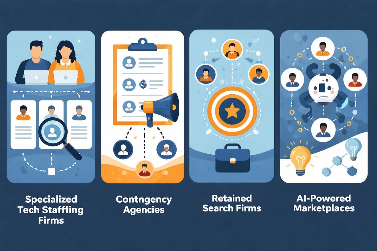 Different IT recruitment agency models