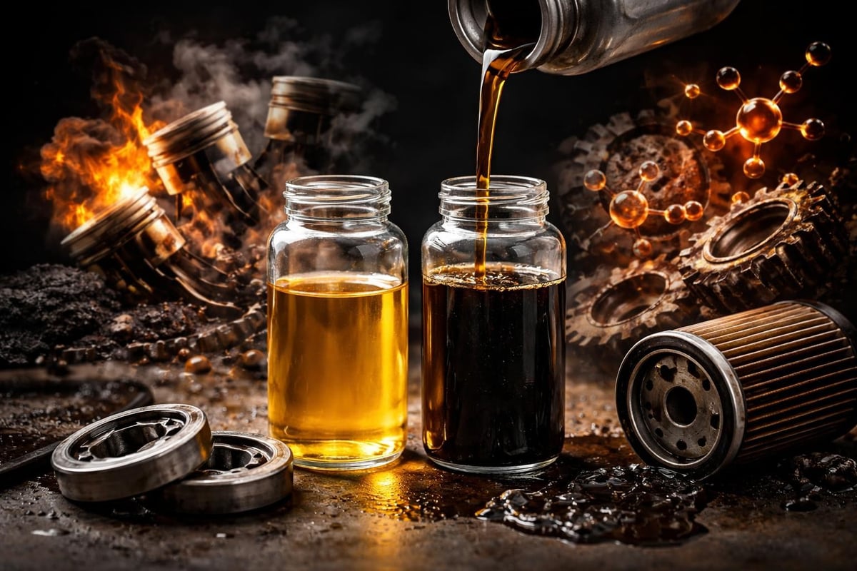 Oil degradation process