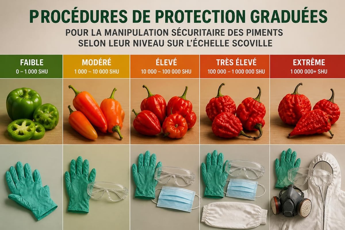 Protocoles de sécurité manipulation piments