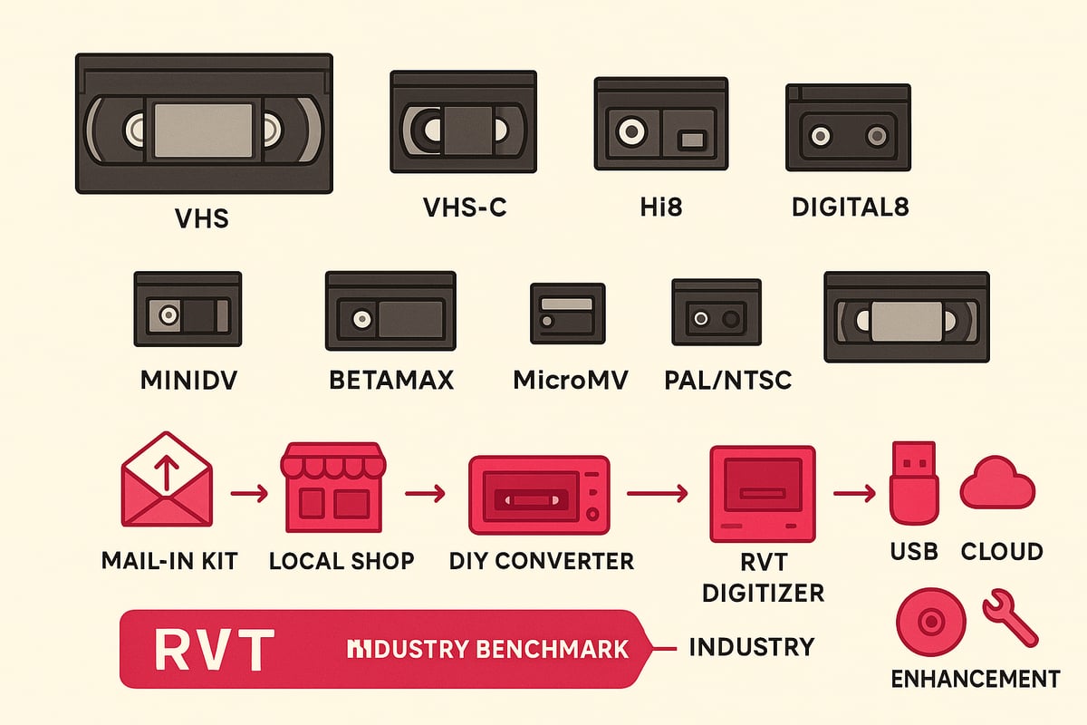 Types of Video Tapes and Transfer Services Explained