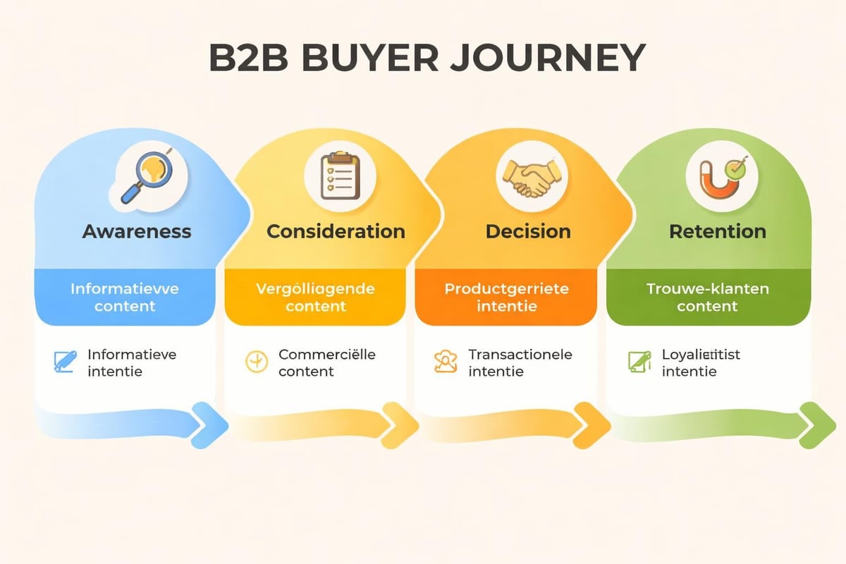 B2B buyer journey fasen