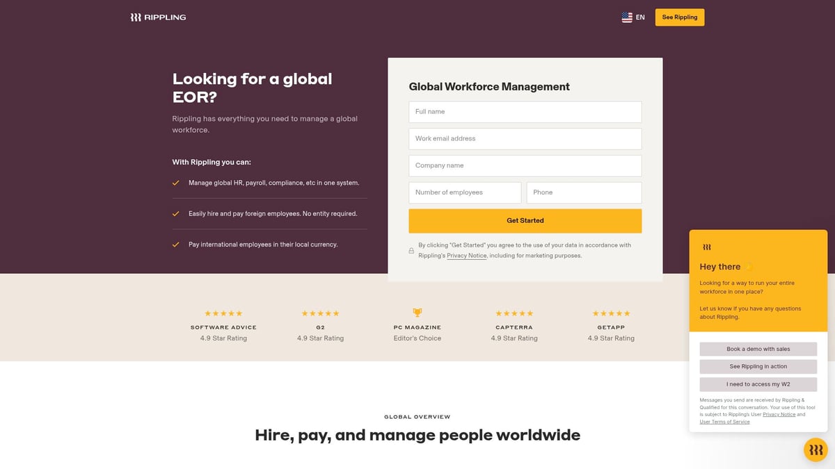 Top 9 Essential Employer of Record Providers in 2025 - Rippling