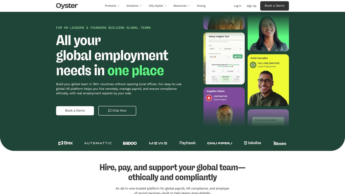 Top 9 Essential Employer of Record Providers in 2025 - Oyster