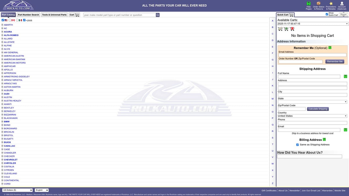 7 Essential Best Aftermarket Car Parts Website Picks for 2025 - RockAuto