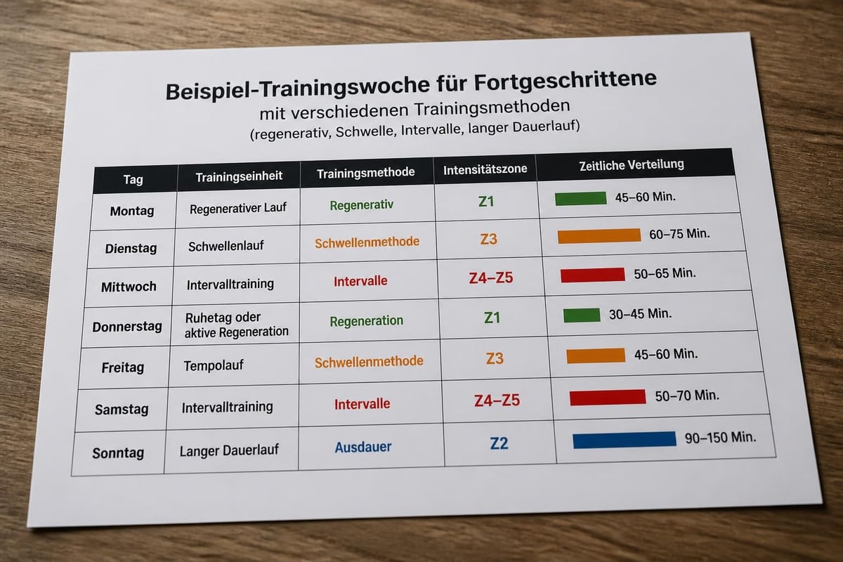 Wochenplanung Ausdauertraining