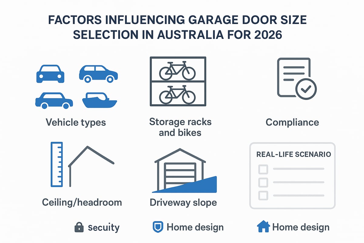 Factors Influencing Garage Door Size Selection
