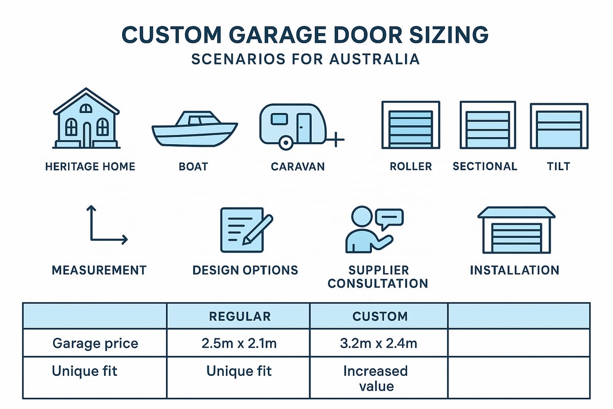 Custom Garage Door Sizes and Modifications