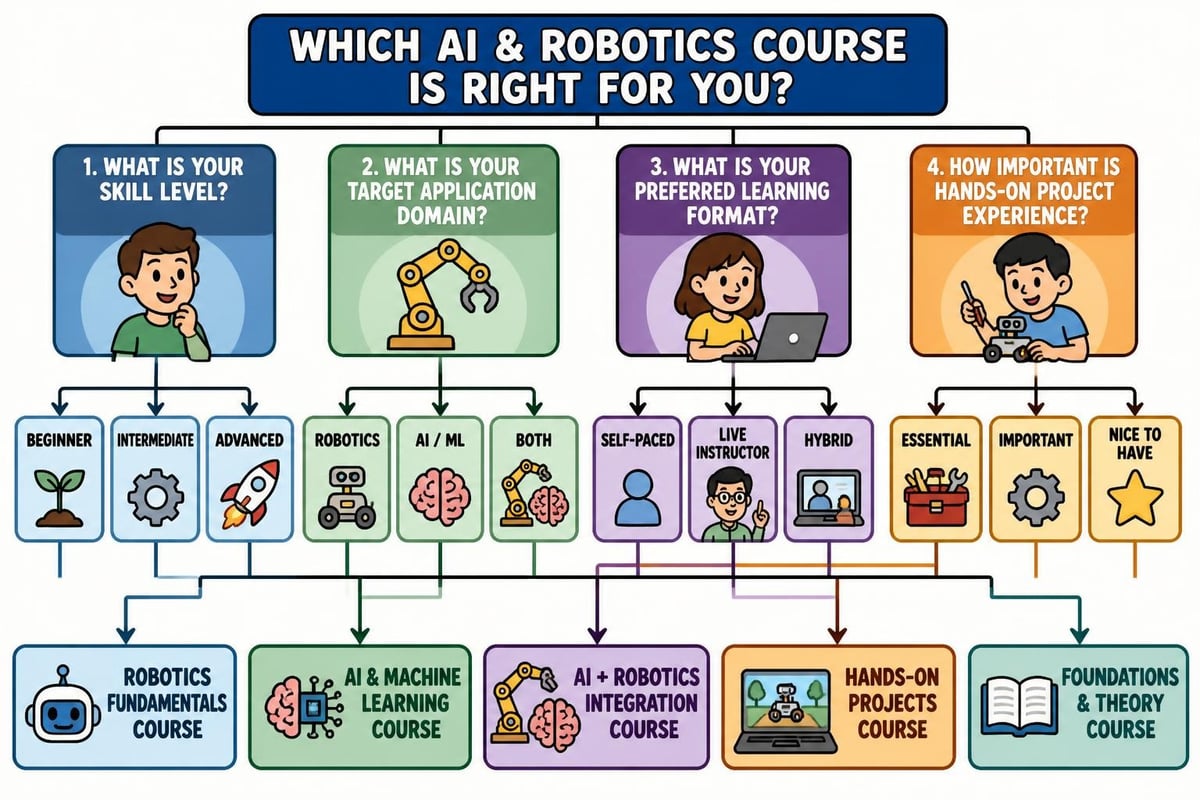 Robotics course selection criteria