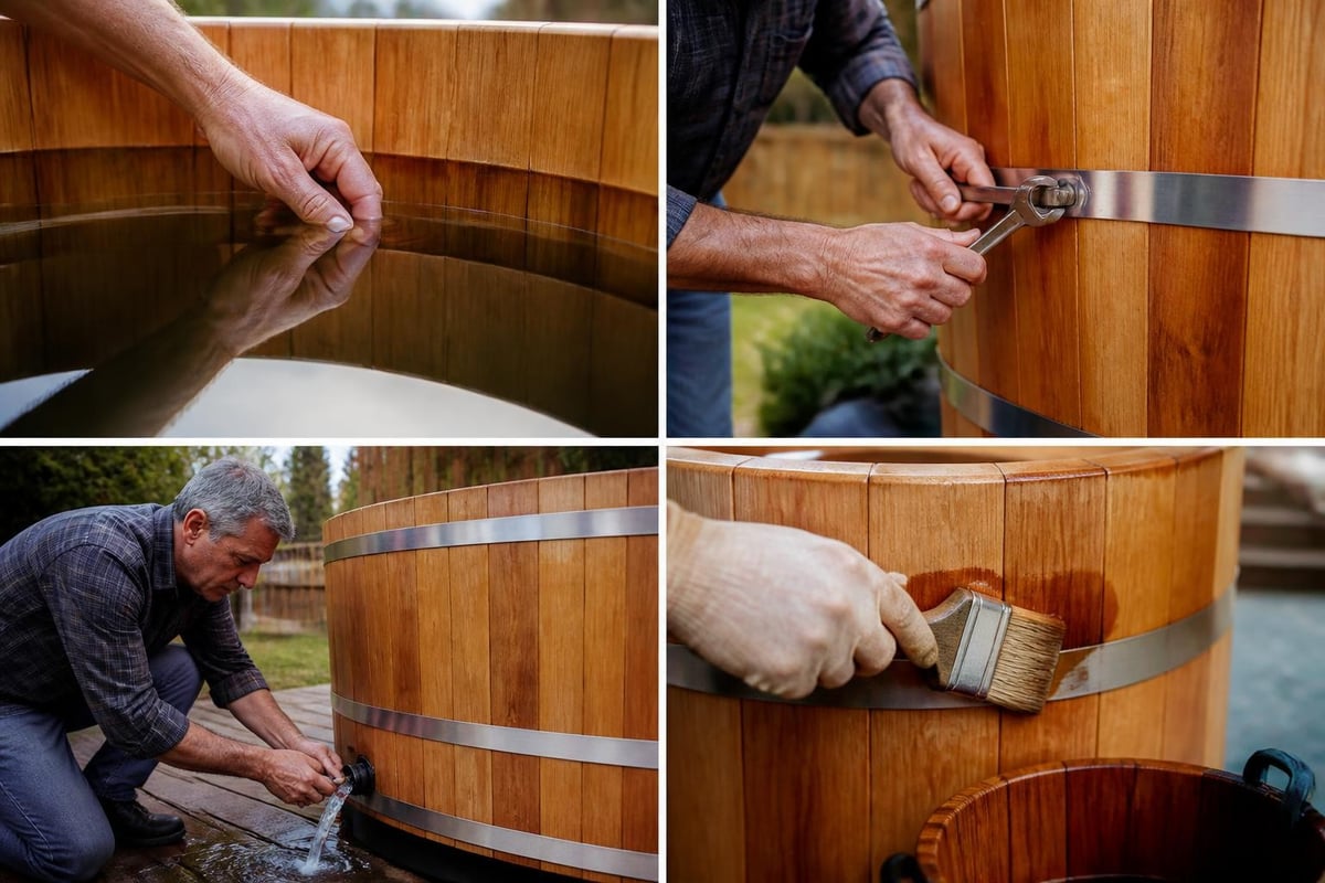 Wood tub maintenance