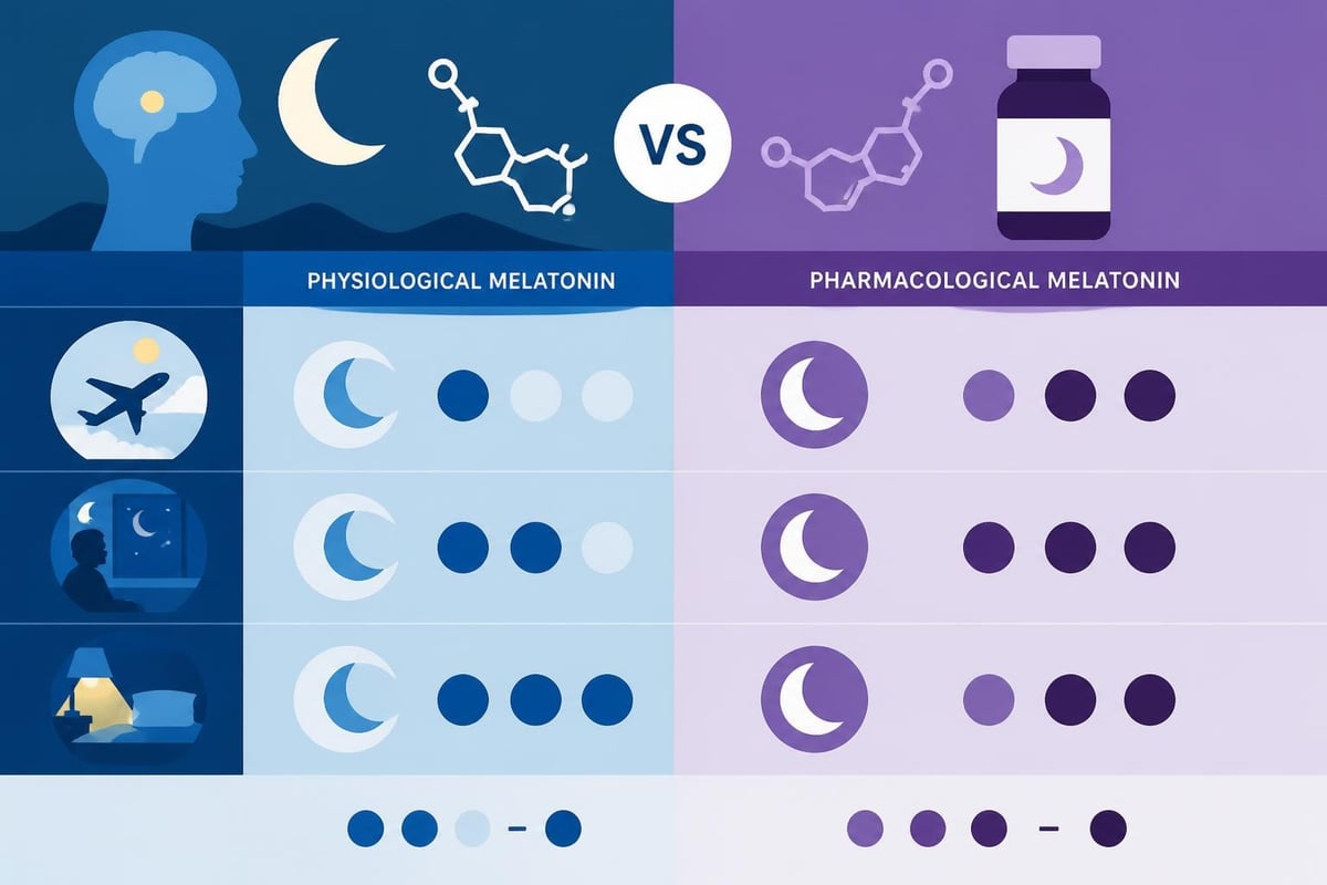 Melatonin dosage categories and clinical applications
