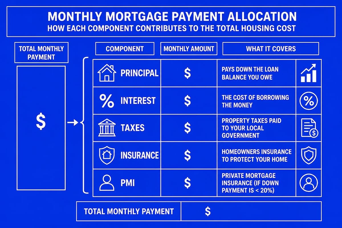 Mortgage payment breakdown