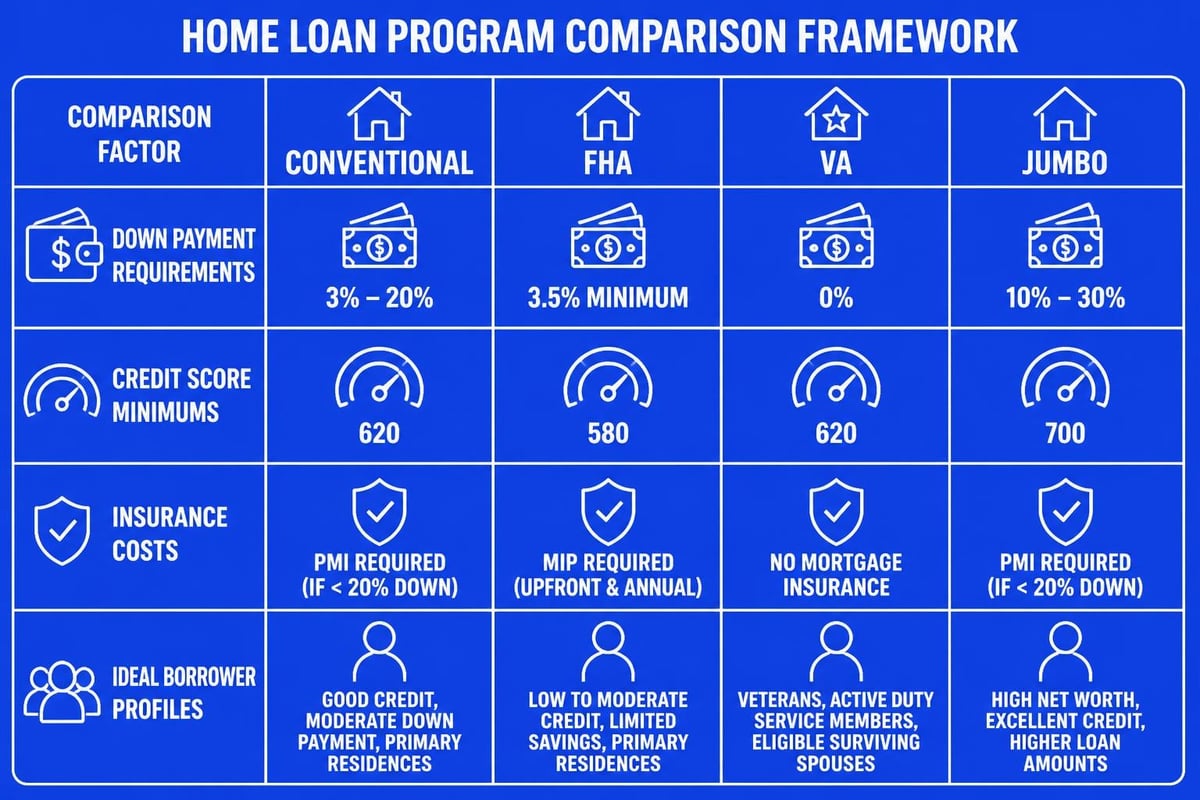 Mortgage loan type comparison