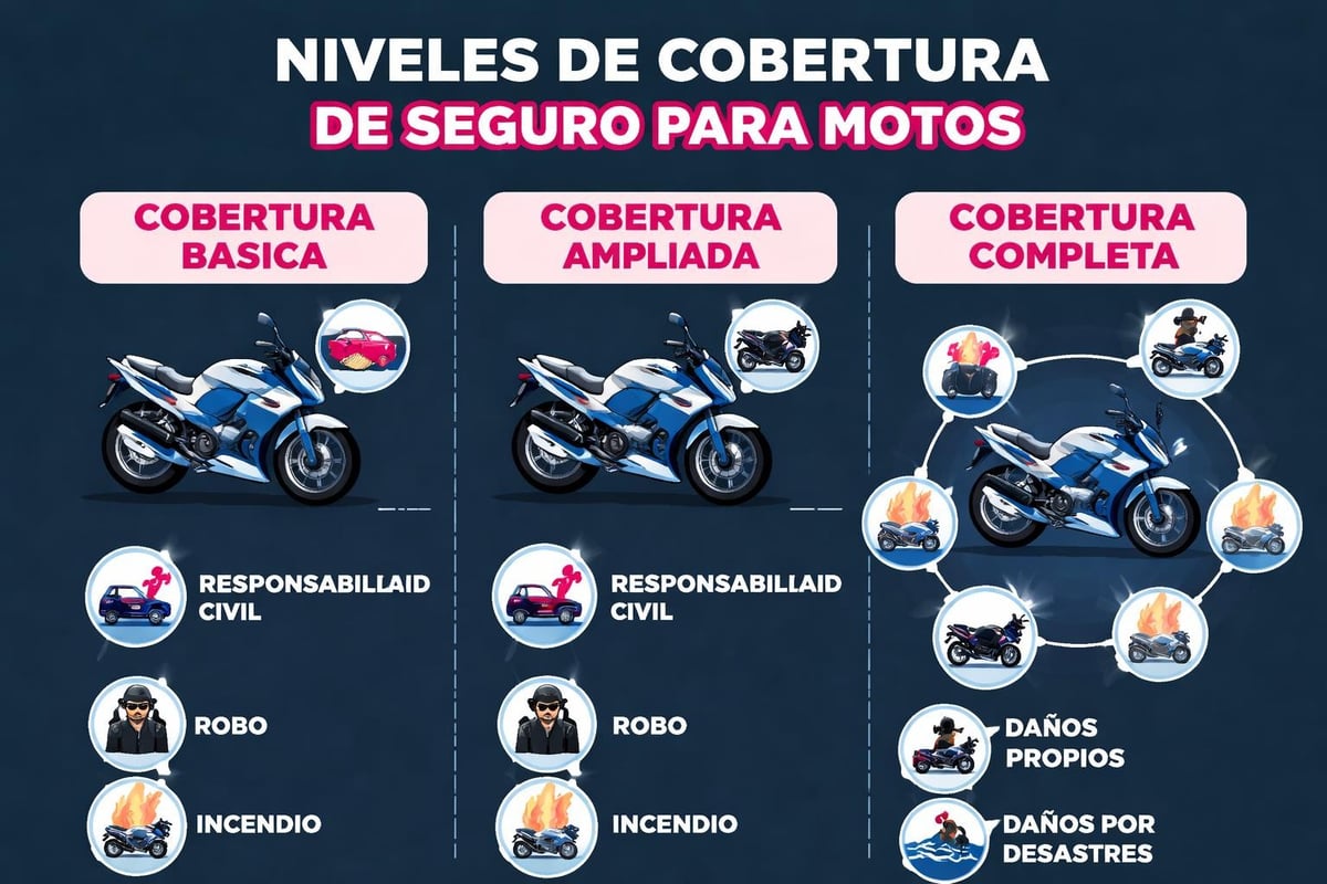 Para Seguros: Guía Completa para Motociclistas en 2026 1 Motorcycle insurance coverage levels
