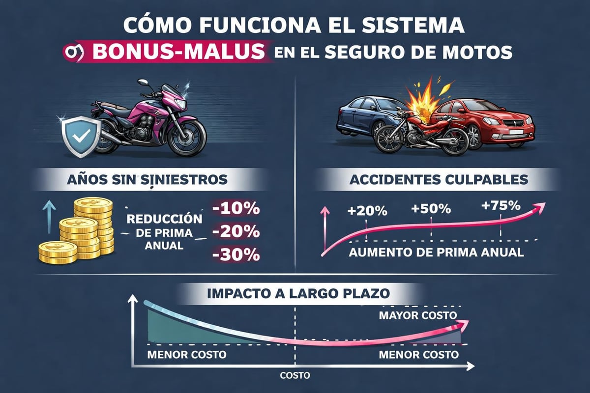 Para Seguros: Guía Completa para Motociclistas en 2026 4 Bonus-malus insurance system