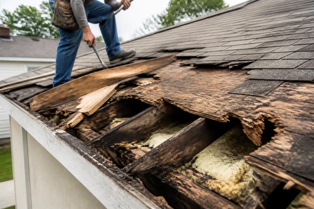 Hidden roof damage discovery