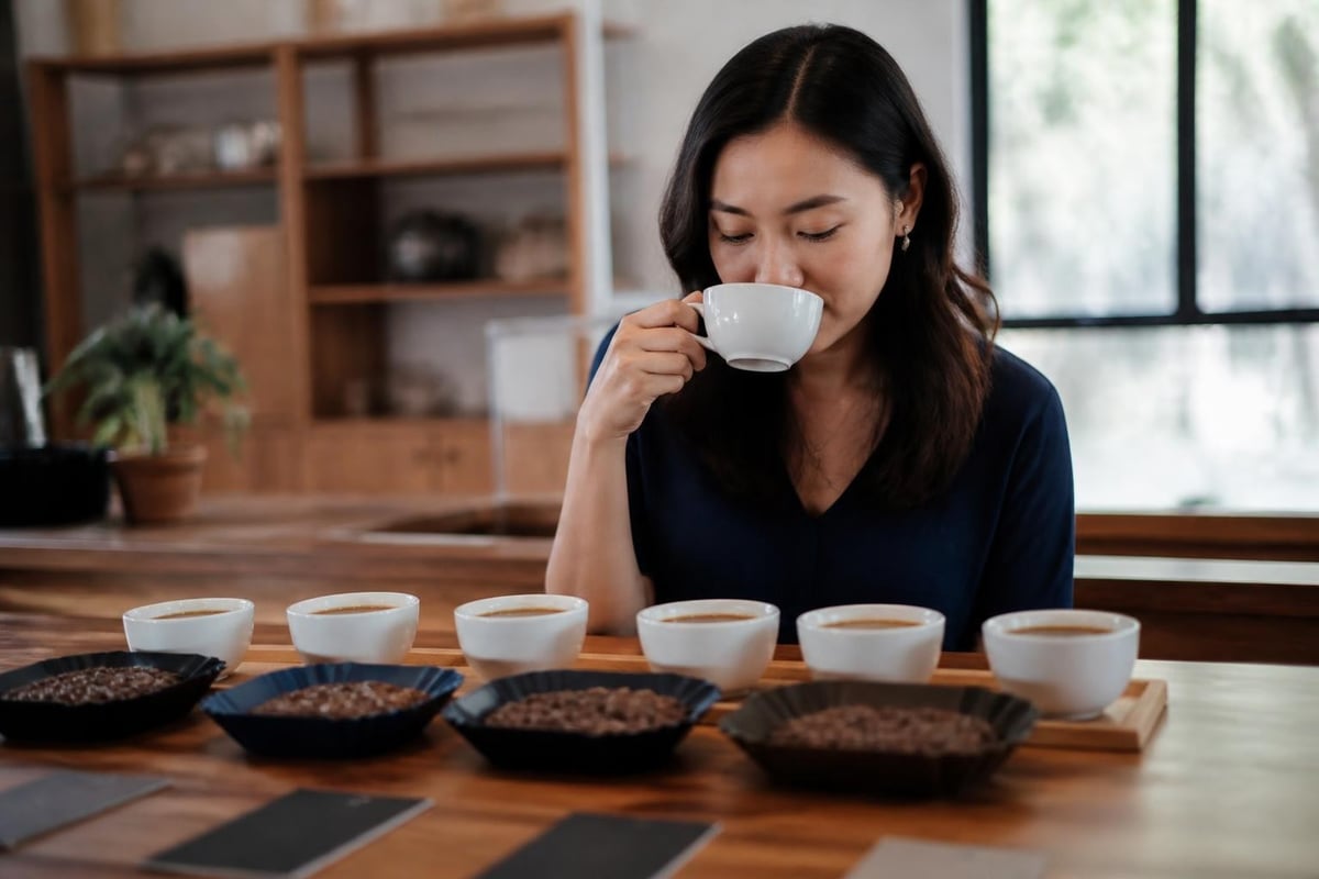 Coffee variety tasting
