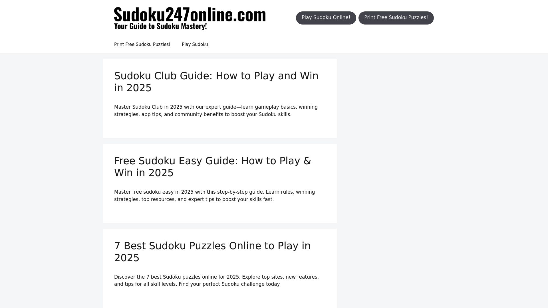 Block Sudoku Online Guide: How to Play in 2025 - Sudoku247online.com: Comprehensive Block Sudoku Resources