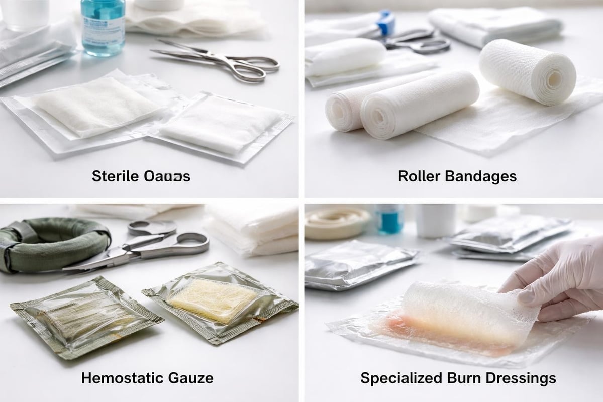 Gauze types comparison