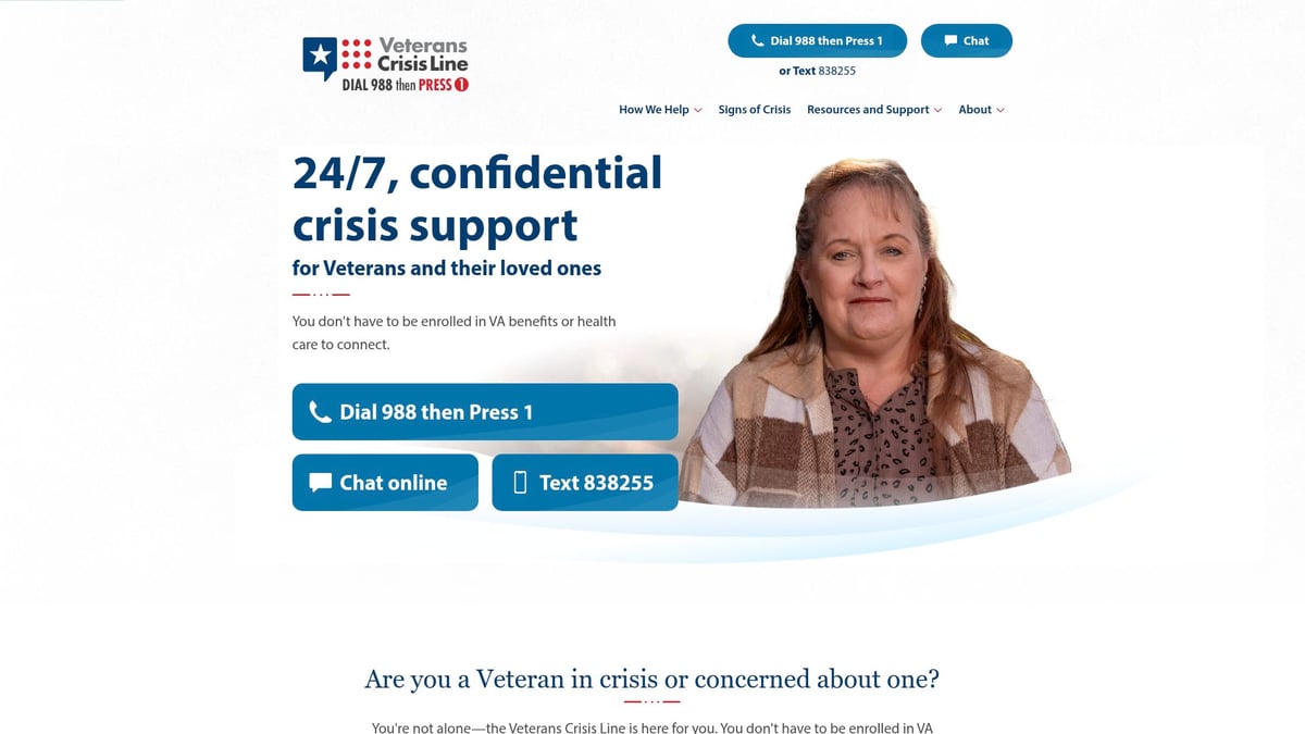 Top 8 Resources Mental Health Experts Recommend in 2025 - Veterans Crisis Line
