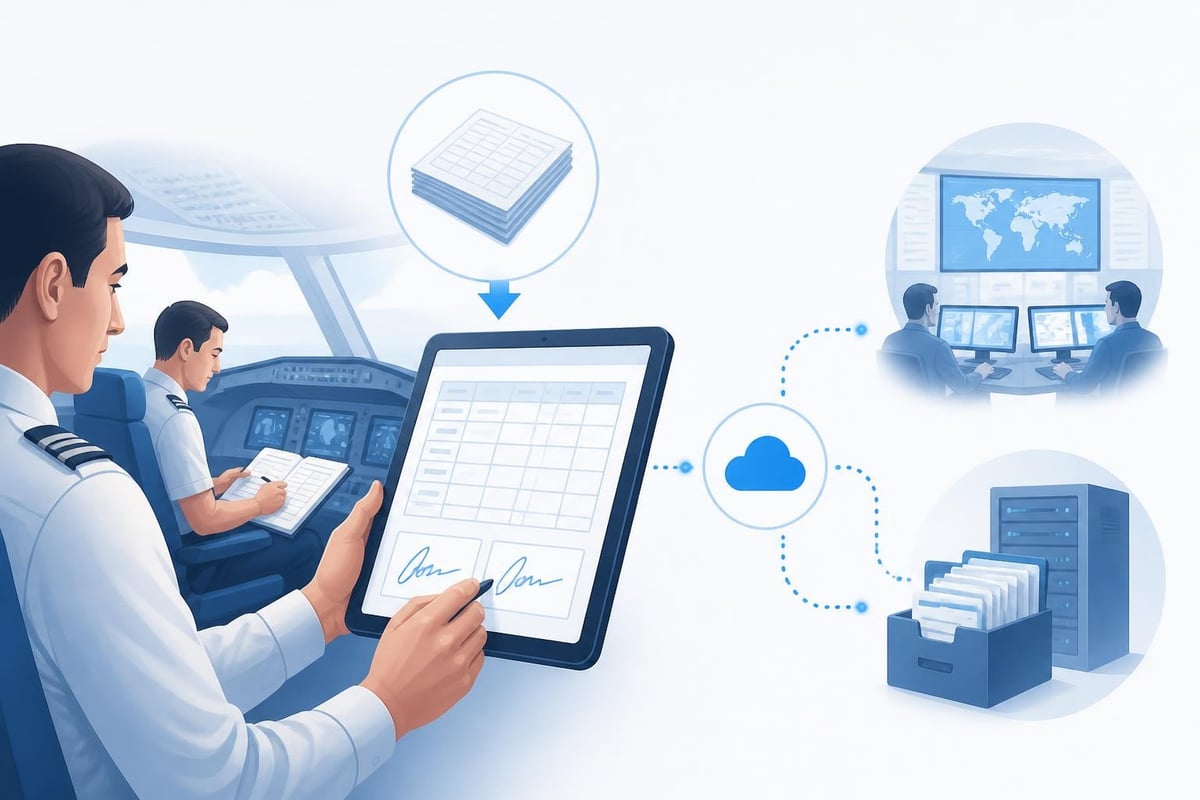 EFB logbook workflow