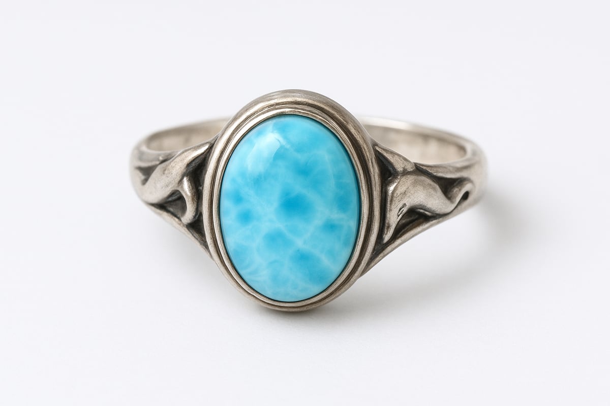 What Makes Larimar Rings in Sterling Silver Unique?